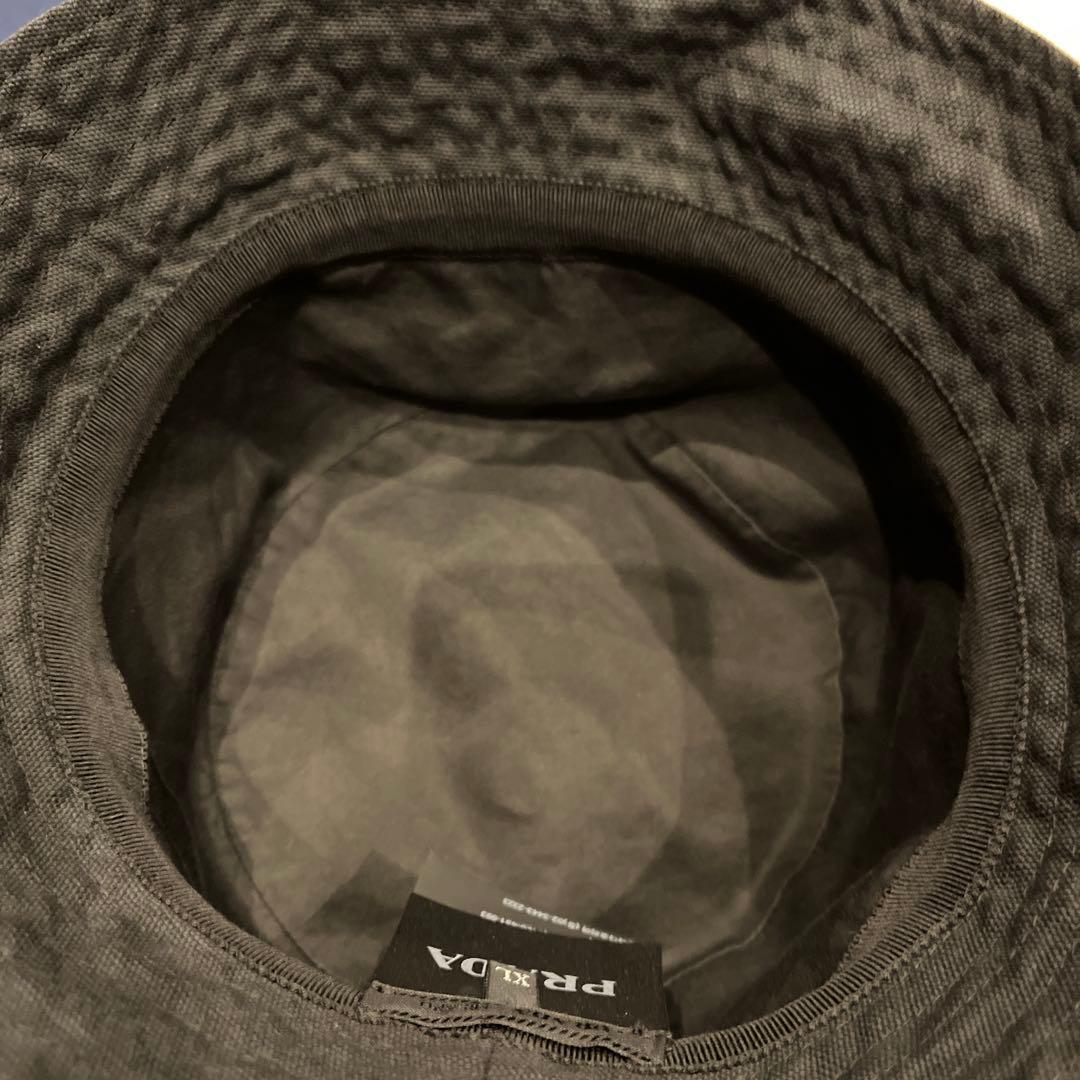 PRADA ブラック バケットハットXL