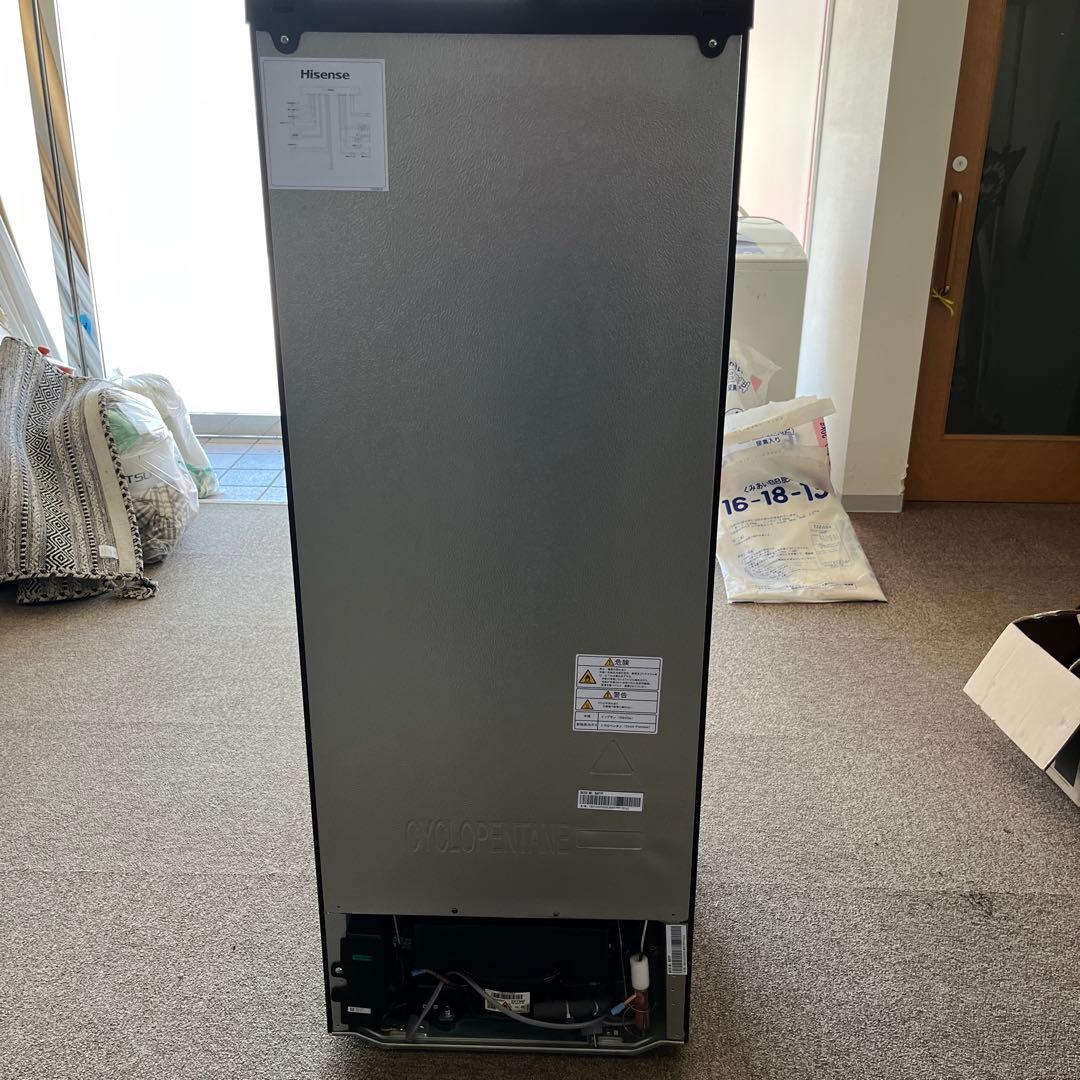 北海道空知　2024年製 162L 引取り Hisense ブラック　冷蔵庫　黒