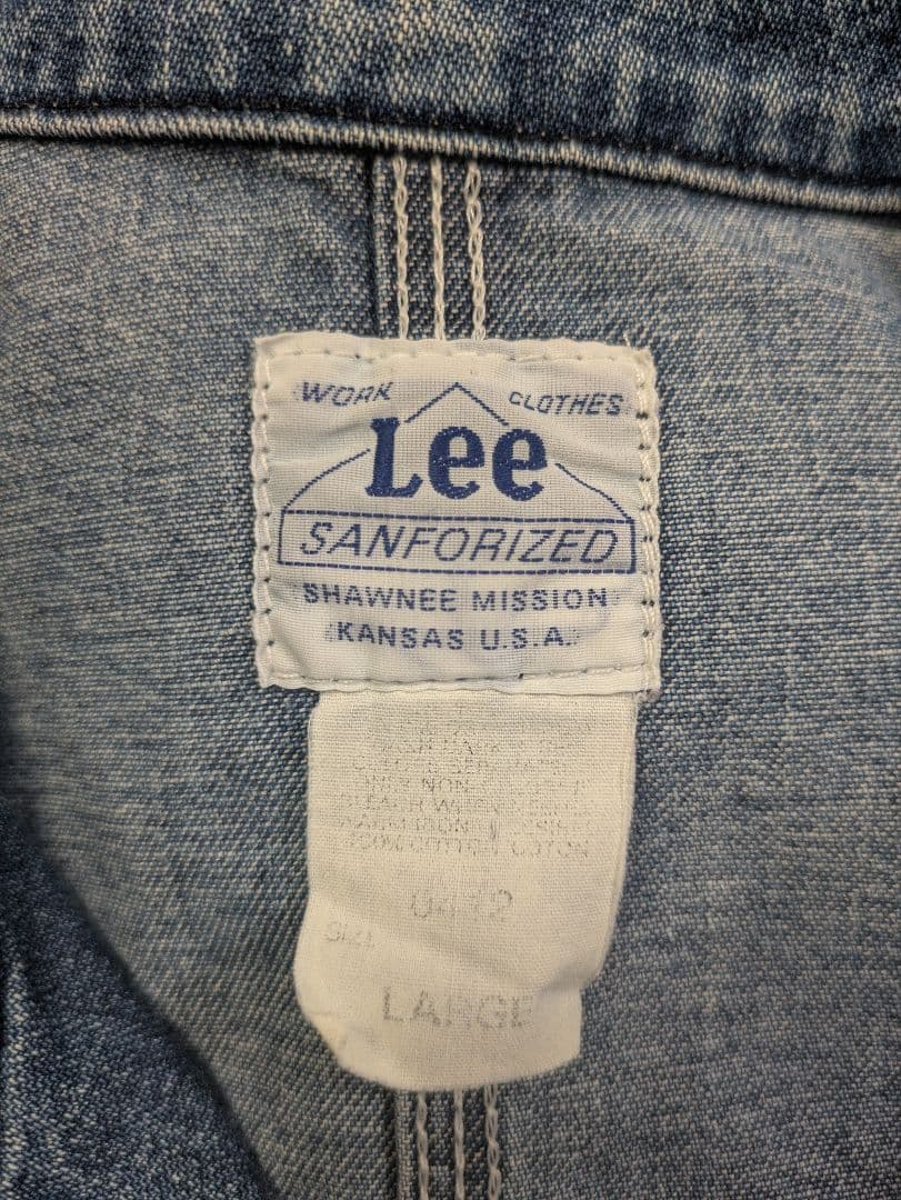 古着 Lee カバーオール 91-j Lサイズ used 復刻