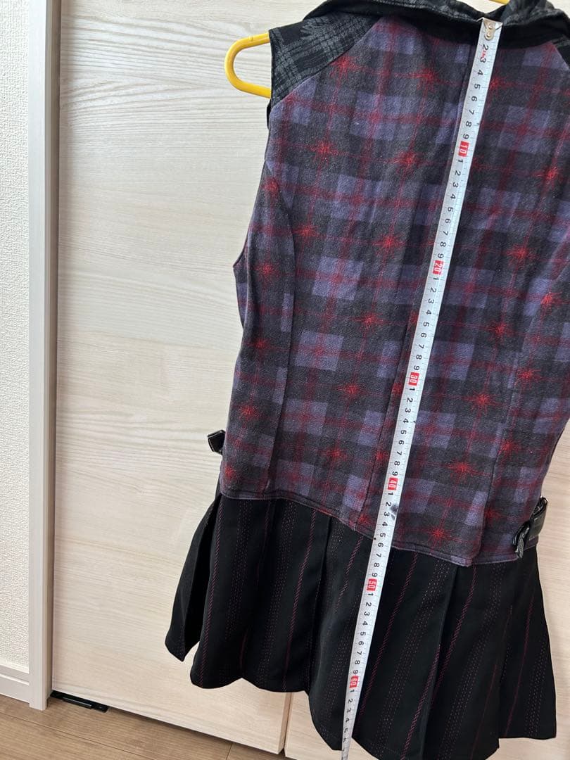 h.NAOTO H.ANARCHY ノースリーブジャケットミニワンピース風