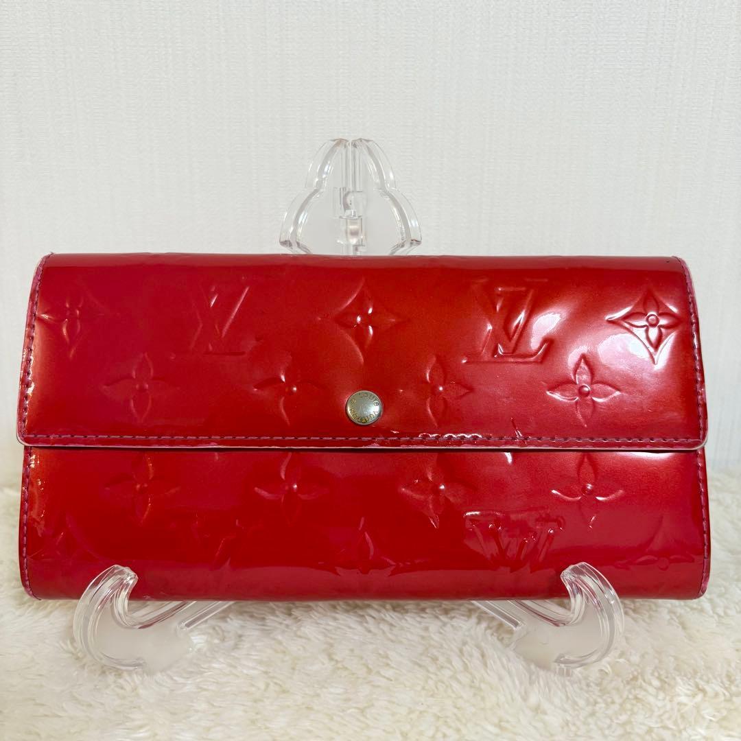 希少　ルイヴィトン　ヴェルニ　ポルトフォイル　サラ　M93530 ポムダムール