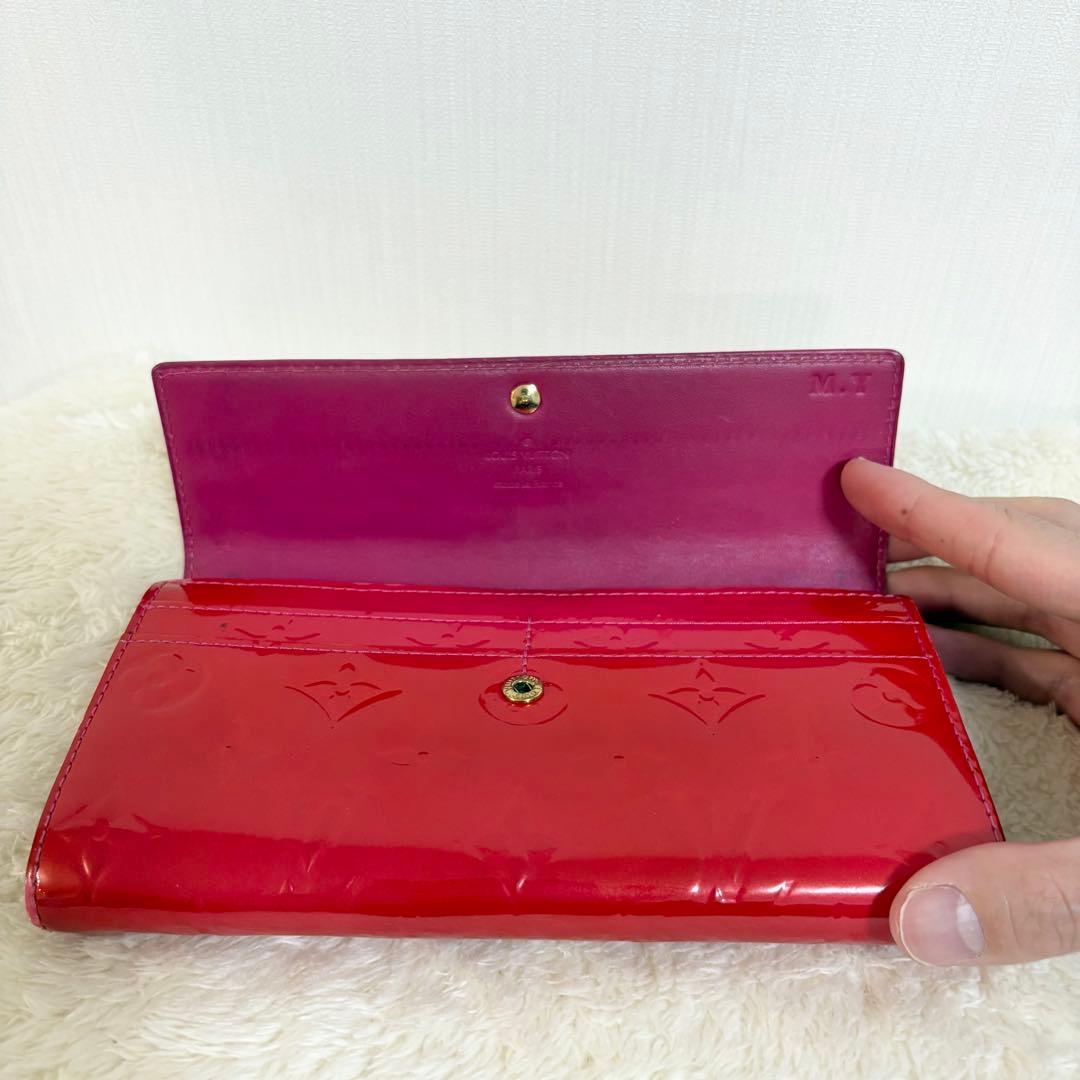 希少　ルイヴィトン　ヴェルニ　ポルトフォイル　サラ　M93530 ポムダムール