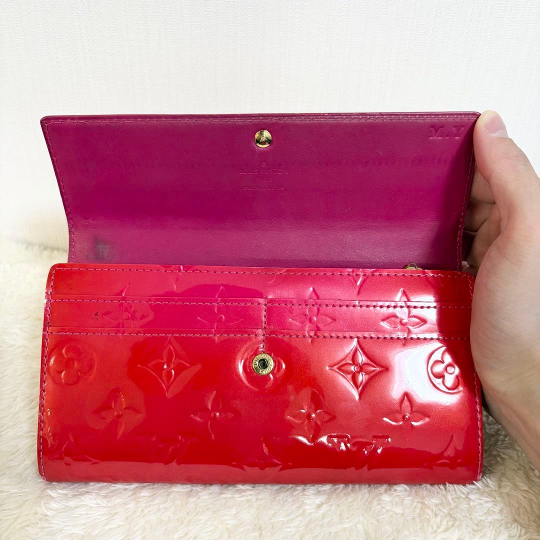 希少　ルイヴィトン　ヴェルニ　ポルトフォイル　サラ　M93530 ポムダムール