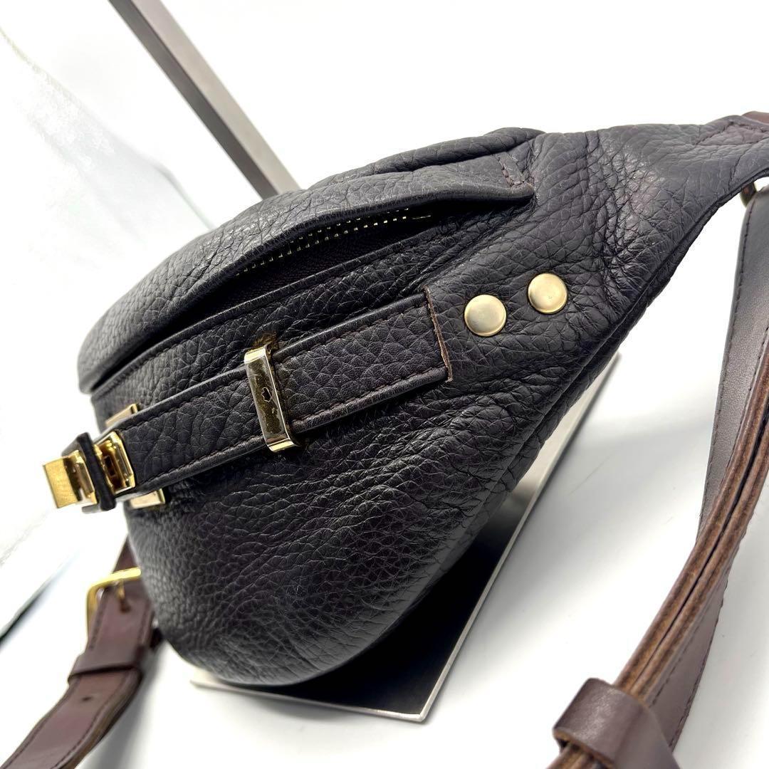 sita parantica ボディバッグ ウエストポーチ レザー ブラウン