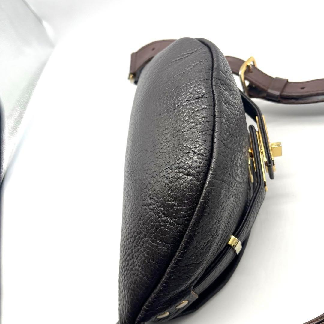 sita parantica ボディバッグ ウエストポーチ レザー ブラウン