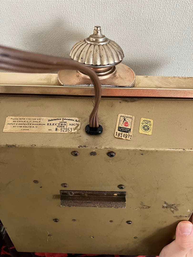 バドワイザー アンティーク ビンテージ ライト 点灯可！ 雰囲気◎