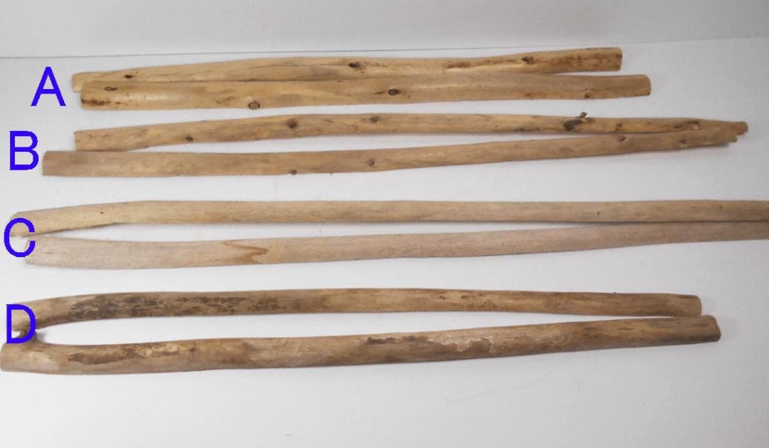 材料材料見本◆油絵0号サイズ用の流木での額縁フレーム竿幅約17㎜～20㎜