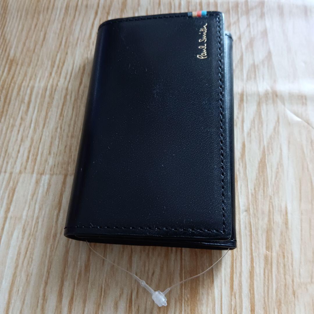 PaulSmith ポールスミス 名刺入 PSC832 黒 Sステッチタブ