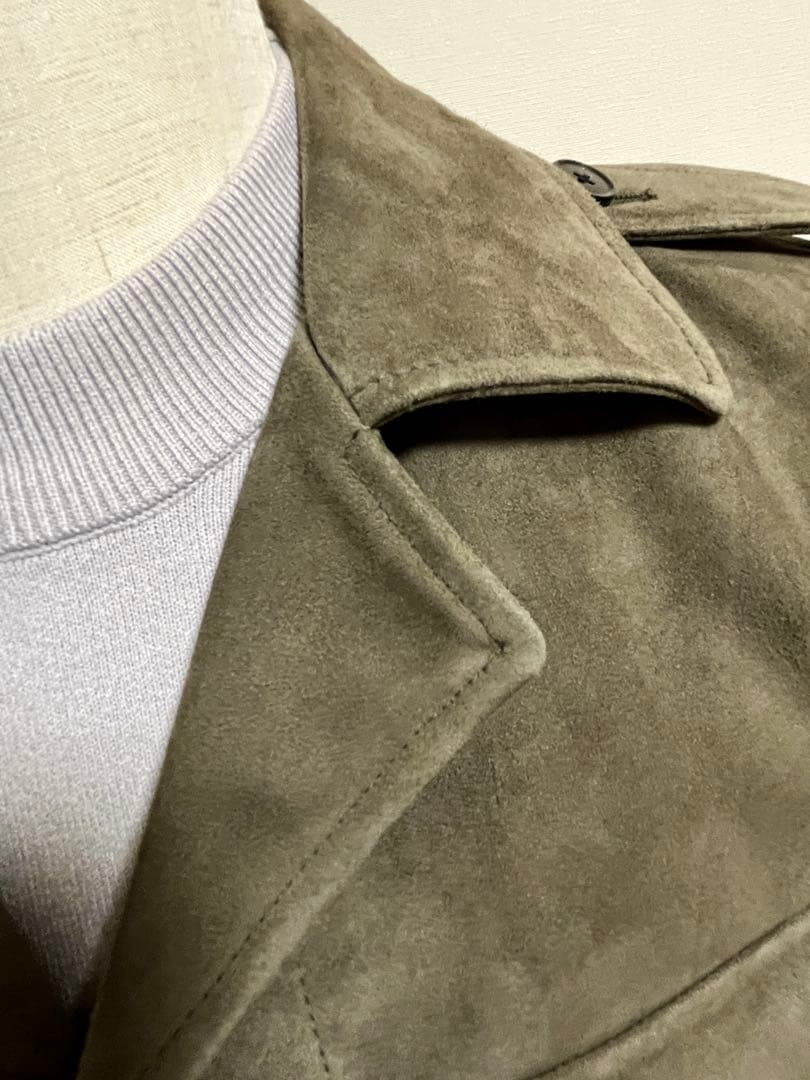 ETONNE エトネ スエード ミリタリージャケット Ｌ
