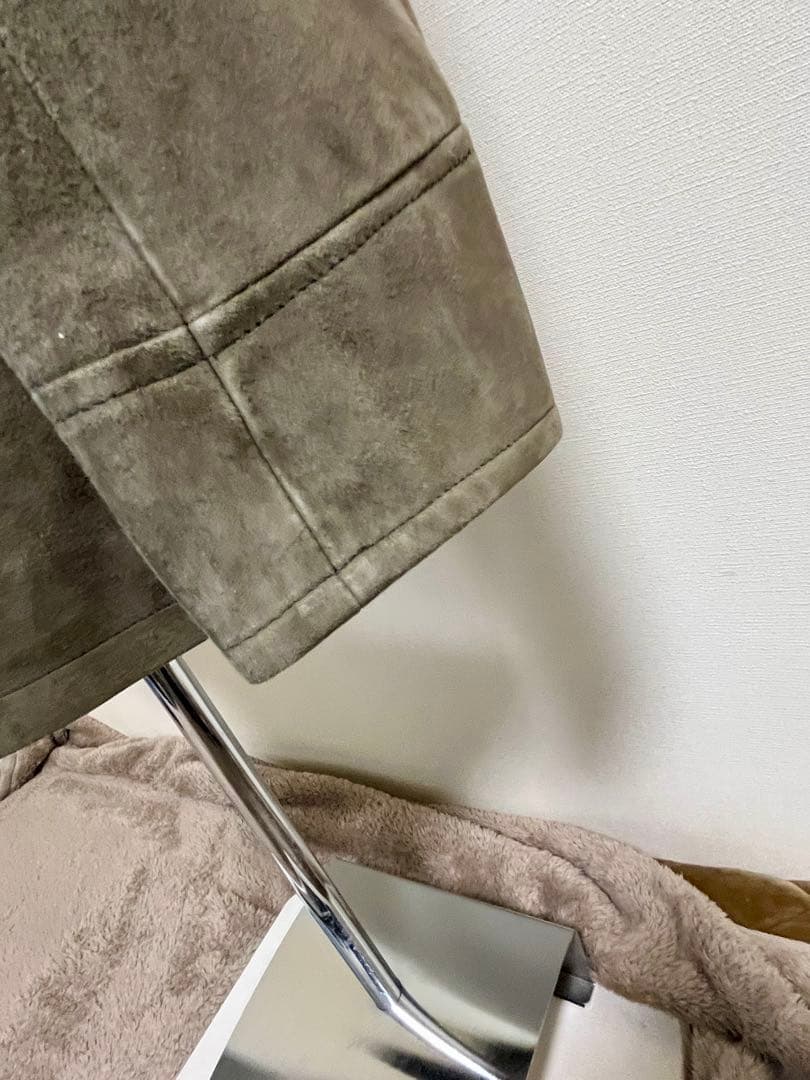 ETONNE エトネ スエード ミリタリージャケット Ｌ