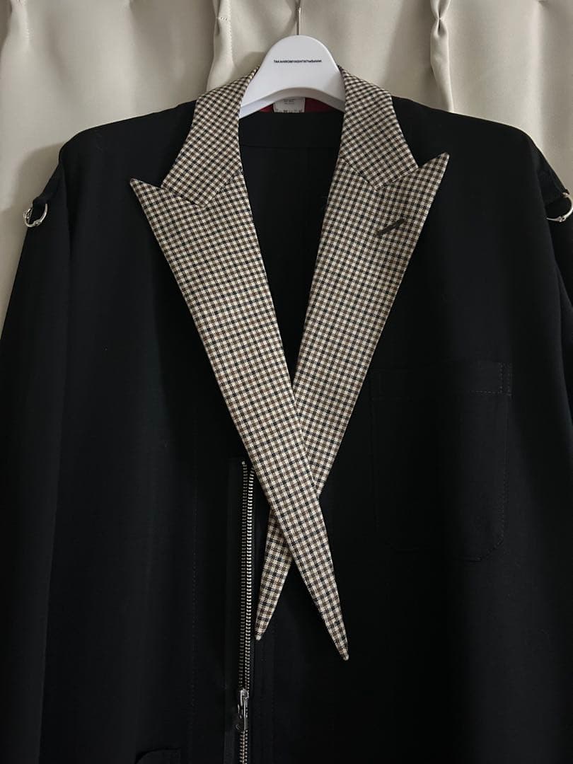 ソロイスト 20AW ノーカラードクタージャケット 46