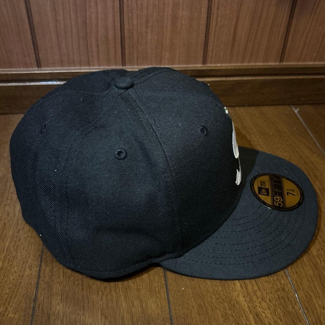 Supreme 59FIFTY ブラックキャップ 75/8 S字ロゴ