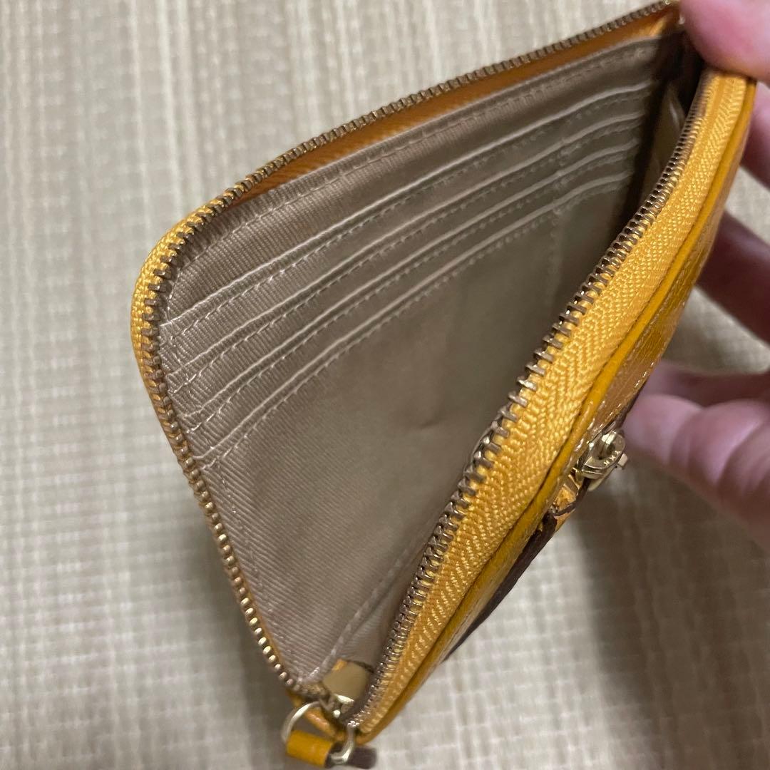 Dakota ダコタ ミニ財布 カードケース マスタード