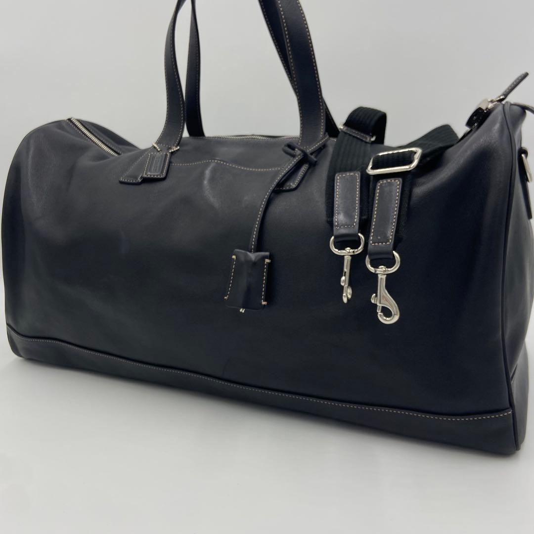 美品✨コーチ オールレザー ボストンバッグ 2way 旅行 ブラック 5402