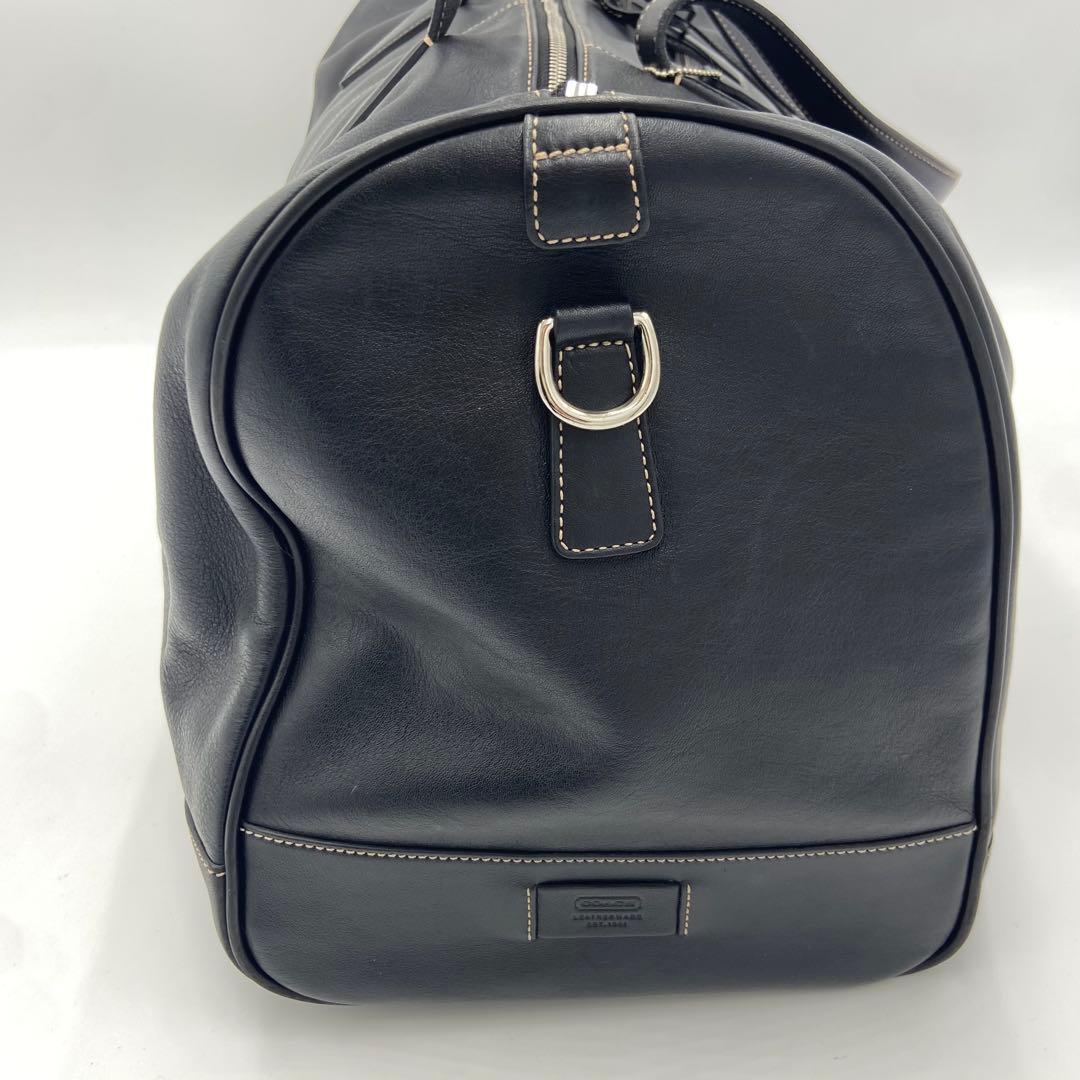 美品✨コーチ オールレザー ボストンバッグ 2way 旅行 ブラック 5402