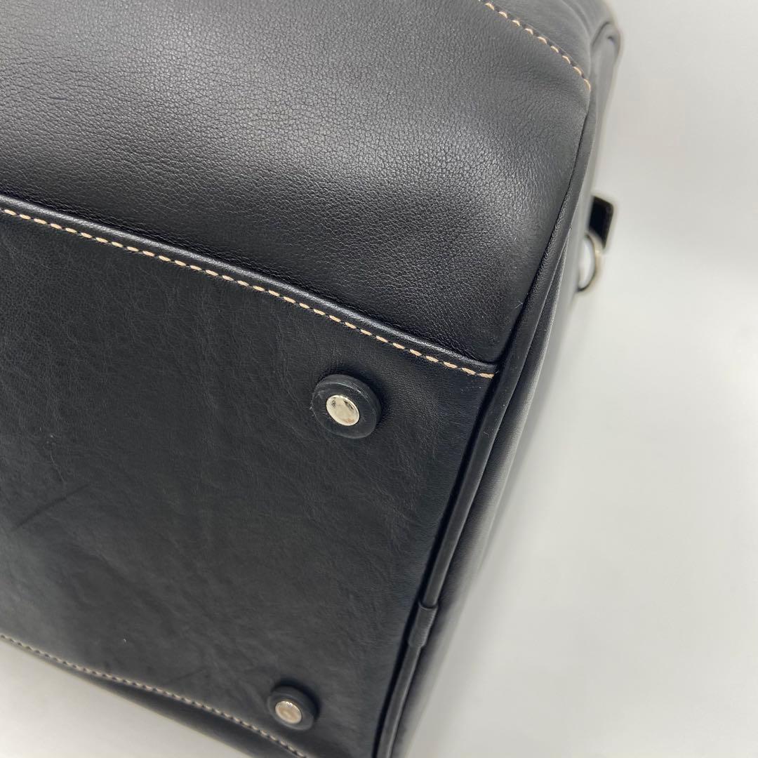 美品✨コーチ オールレザー ボストンバッグ 2way 旅行 ブラック 5402