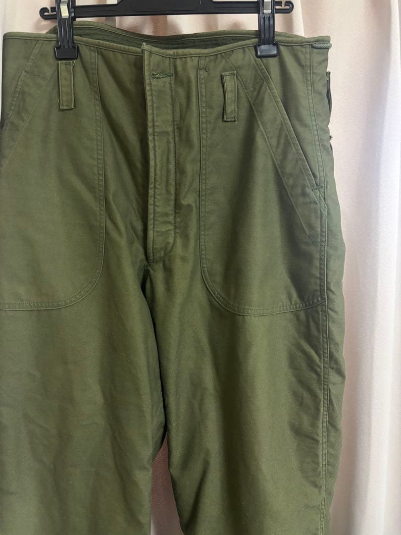 USNAVY ユーエスネイビー　デッキパンツ　ミリタリーパンツ　米軍　80s希少