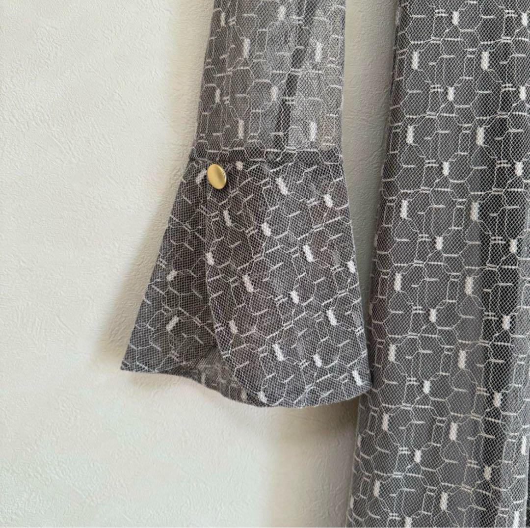 Andresd バックオープンジオメトリックドレス Sサイズ