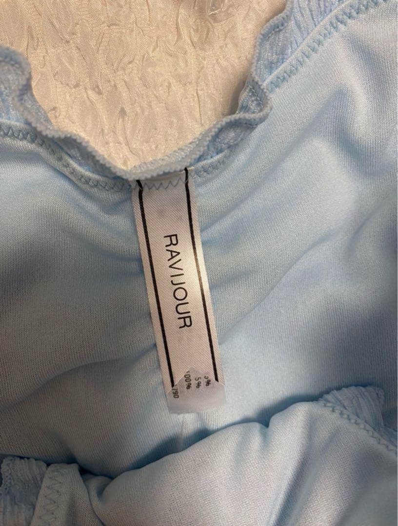 今季完売Ravijour CORSETビキニセット ブルー青Mサイズノベルティ付