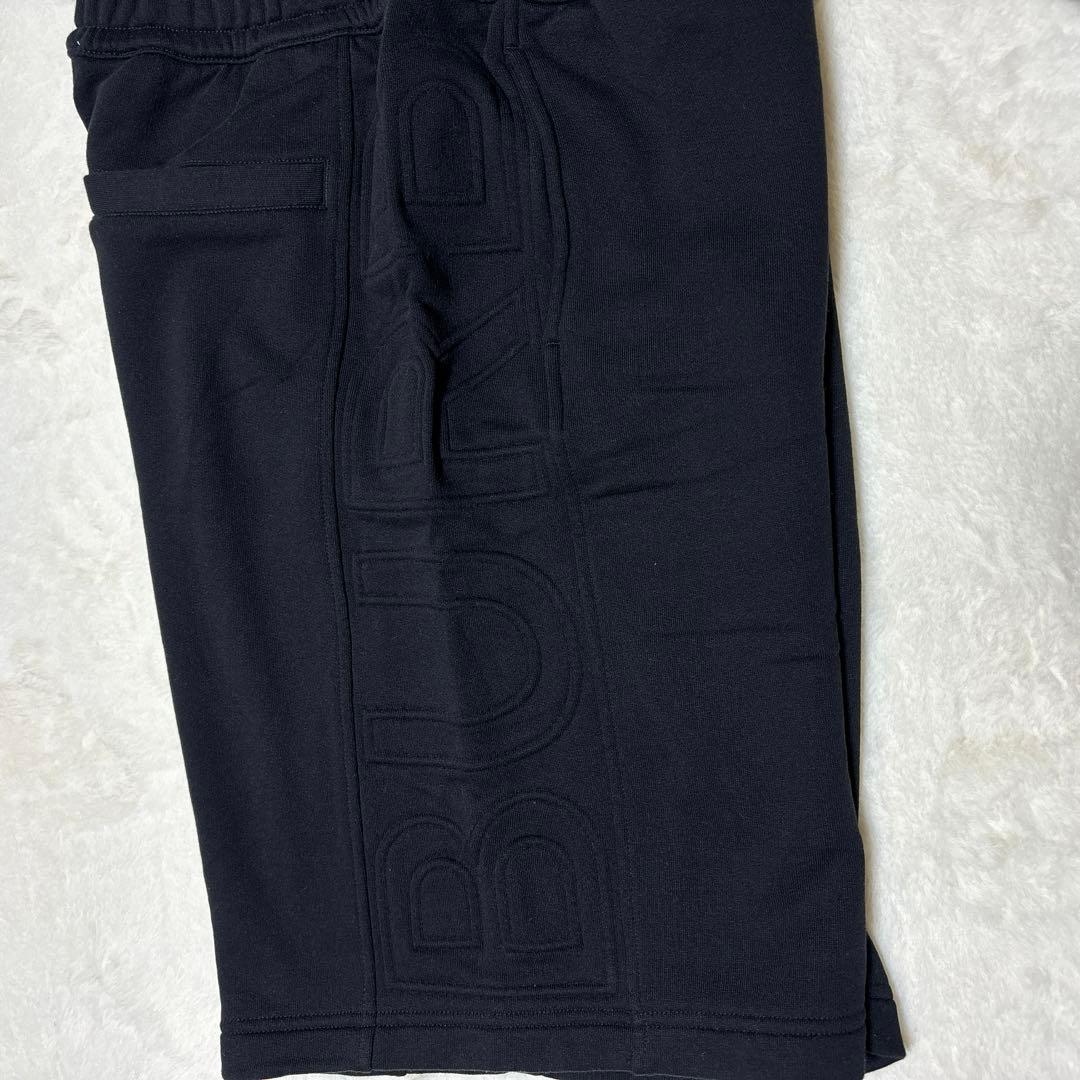 【未使用タグ付】BURBERRY ブラック ショートスウェットサイドロゴ　高級品