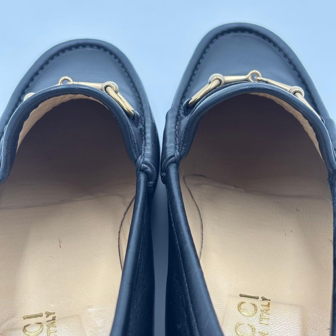 専用GUCCI グッチ ホースビット レザー ローファー 36 約23㎝ 黒