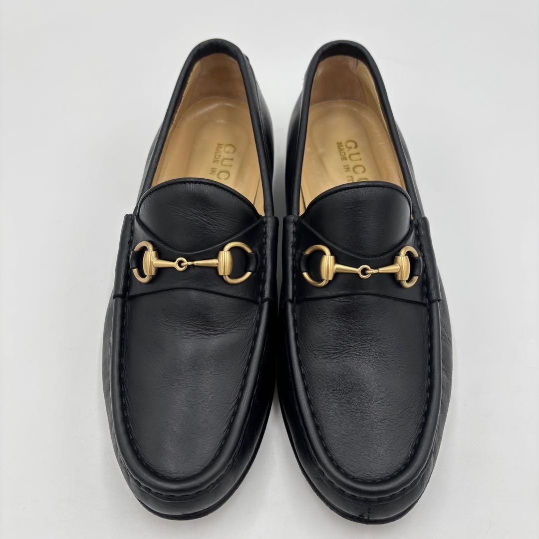 専用GUCCI グッチ ホースビット レザー ローファー 36 約23㎝ 黒
