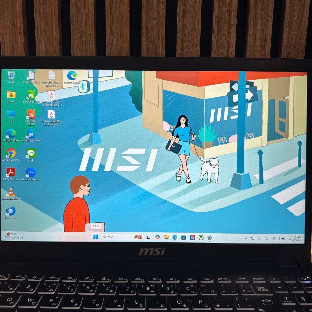 極美品2024年モデル‼️MSI Modern☘最新第13世代☘人気ノートパソコン
