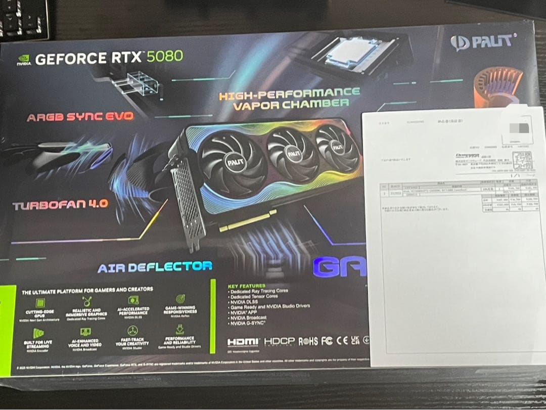 GeForce RTX 5080 GameRock 16GB 新品未開封