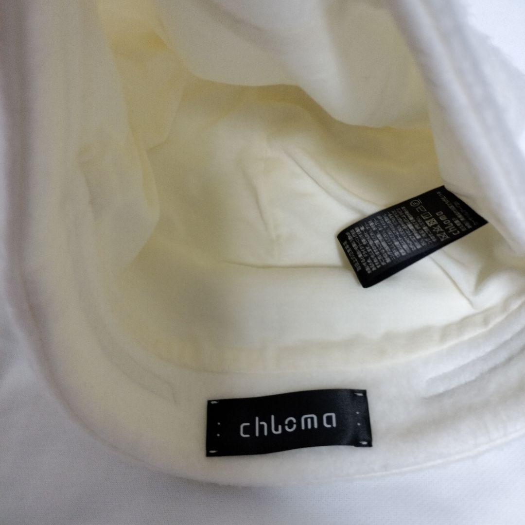 chloma クロマ リフレク ファーリーキャップ ホワイト