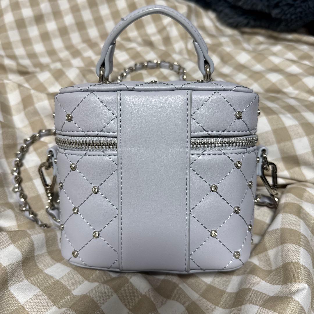 ダーリッチ キルティングビジュースクエアミニバッグ