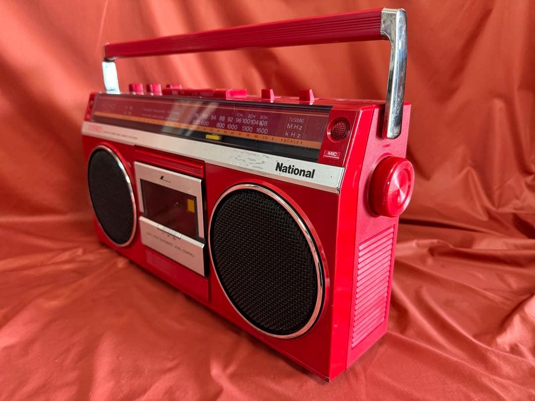 ナショナルRX-4940 ラジカセ赤　 ピカピカに磨きました　値引交渉可