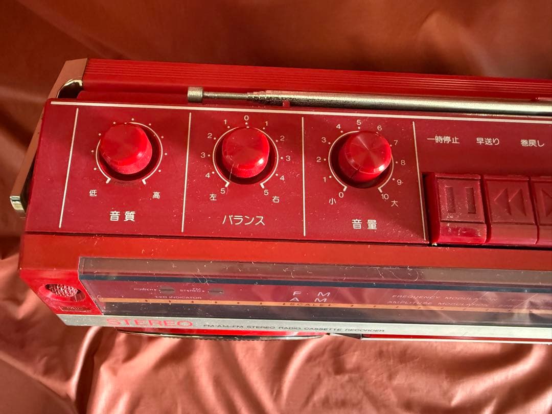 ナショナルRX-4940 ラジカセ赤　 ピカピカに磨きました　値引交渉可