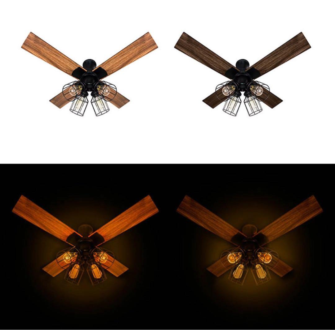 シーリングファン ブラック　JAVAlO ELF JE-CF003-BK