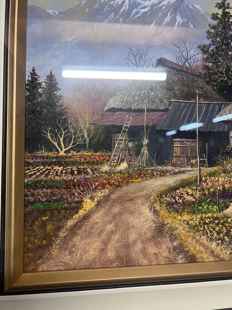 真作■油彩■諸沢吉美■甲斐路風景■