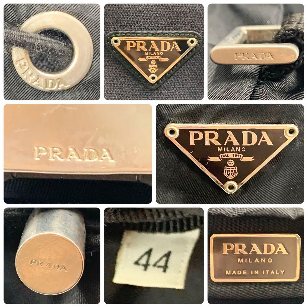 【✨極美品✨】プラダ バックパック 三角ロゴ ボディバッグ ブラック V318