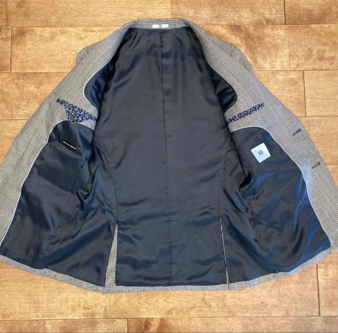 スーツセレクト/スーツ/グレンチェック/ウエストアジャスター/チェンジポケット