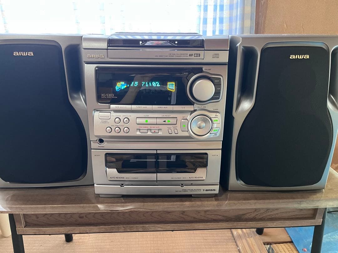 aiwa XG-S303 カセットコンポ 美品 カセット使用不可