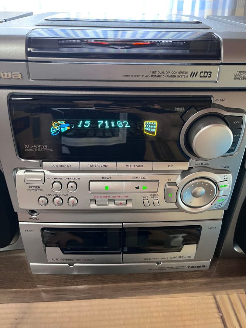 aiwa XG-S303 カセットコンポ 美品 カセット使用不可
