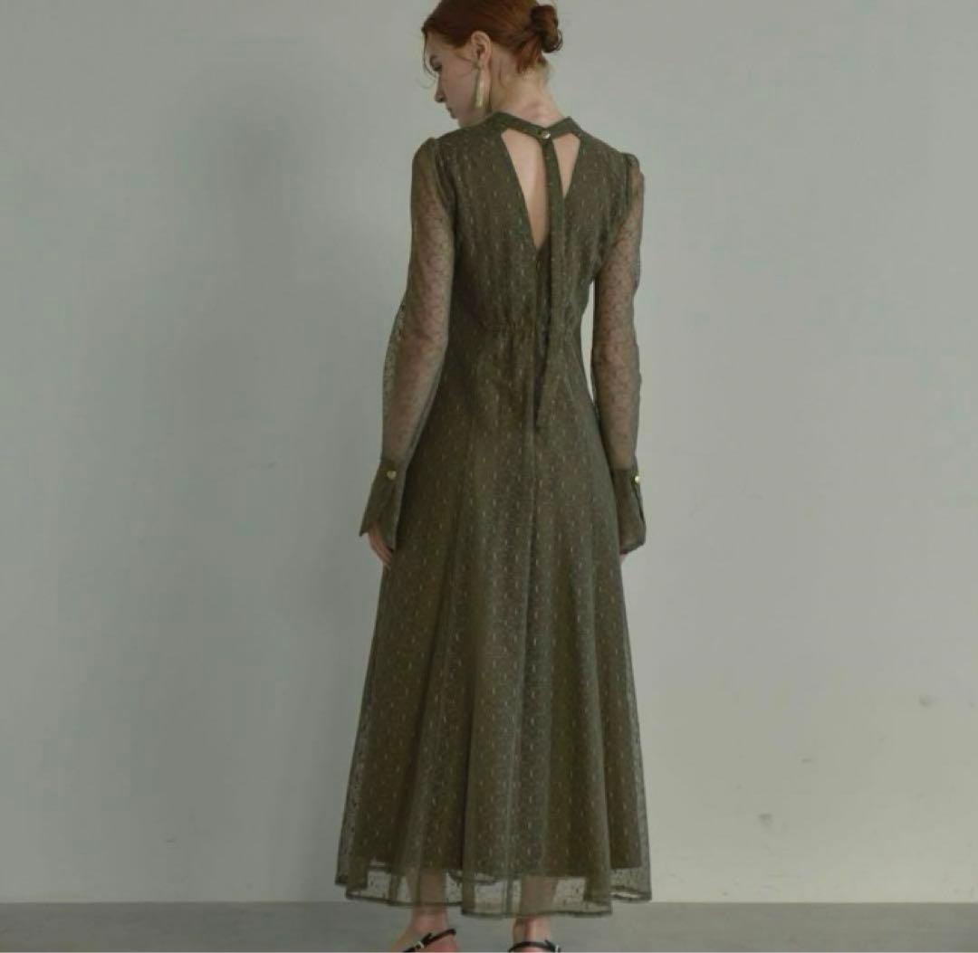 【ぴよ】アンドレスド ANDRESD バックオープンジオメトリックドレス