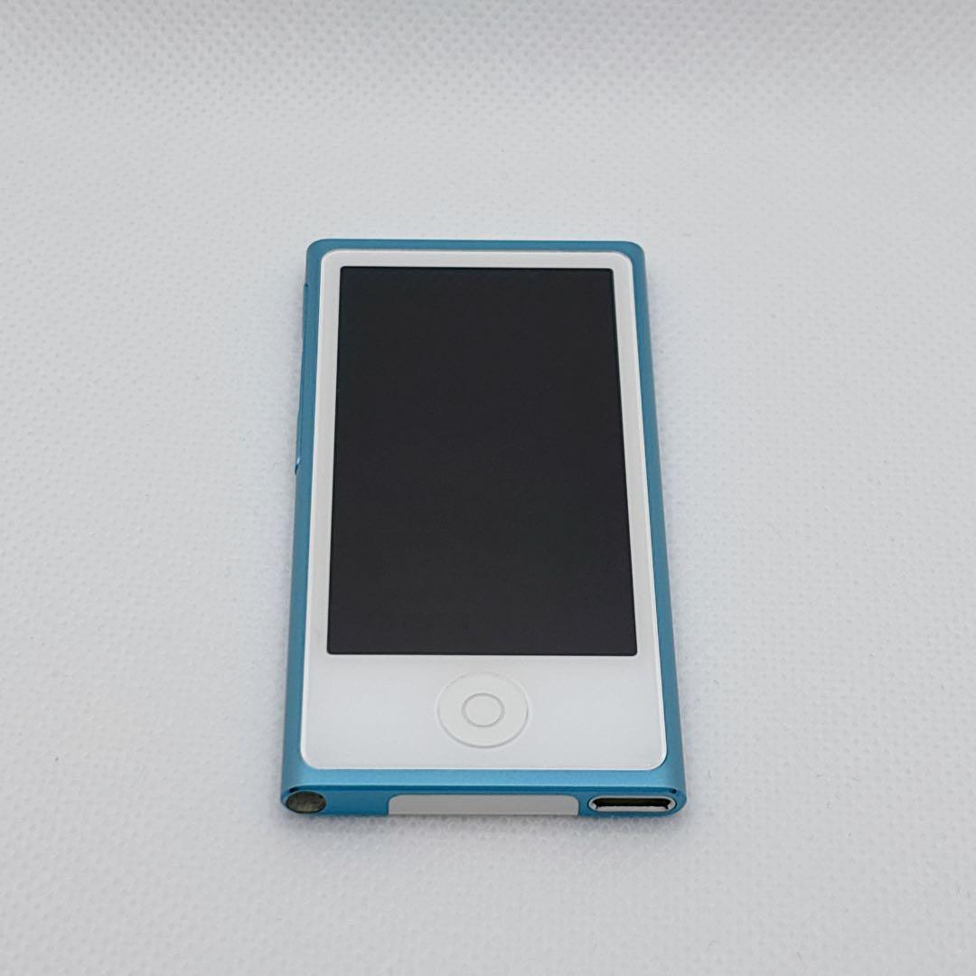 【美品】Apple iPod nano 第7世代 ブルー 3A655J/A