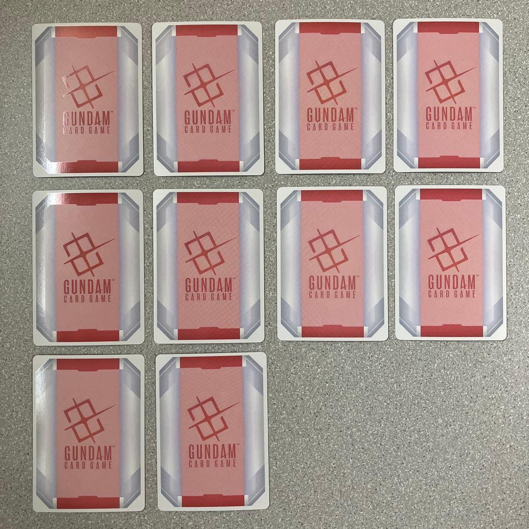 ☆ガンダムカードゲーム☆リソース☆パラレル☆10枚セット☆未使用☆美品☆β版☆