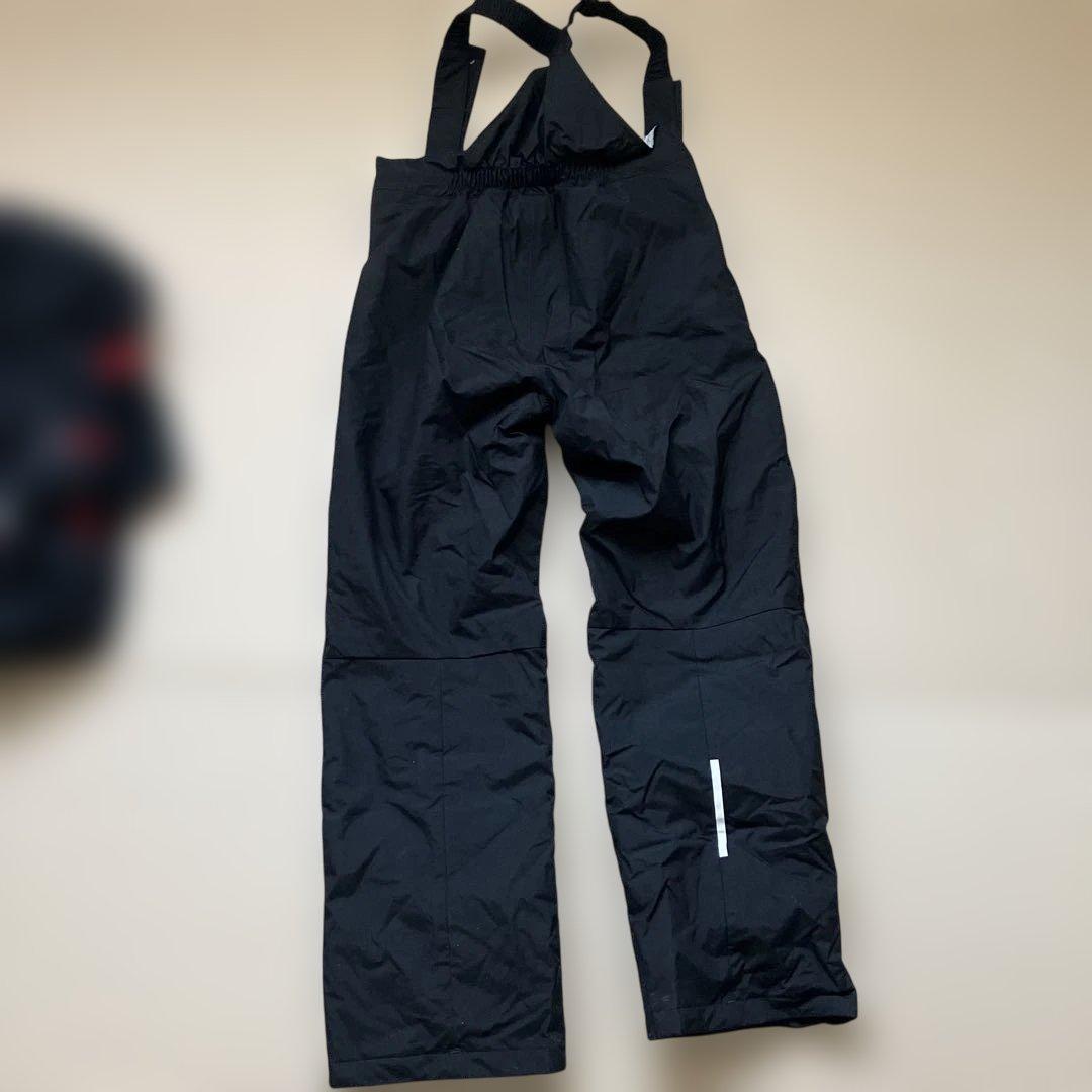 子ども用スキーウェアセット 黒/赤