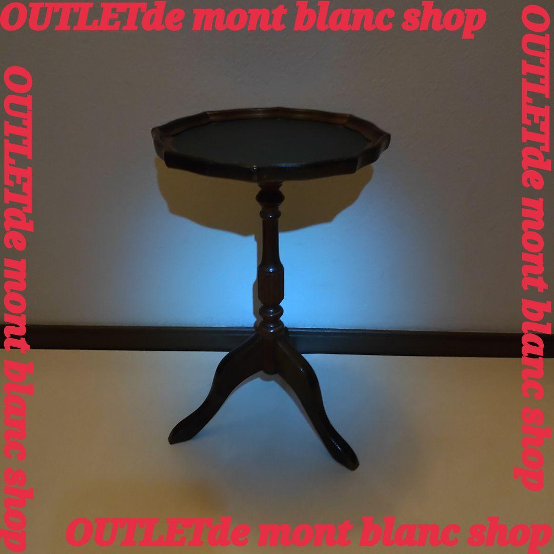 アンティーク 革張り サイドテーブル ワインテーブル