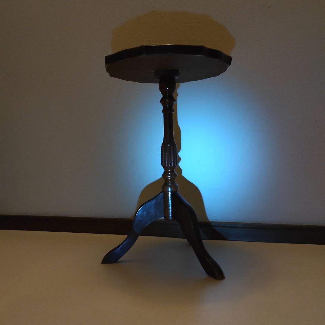 アンティーク 革張り サイドテーブル ワインテーブル