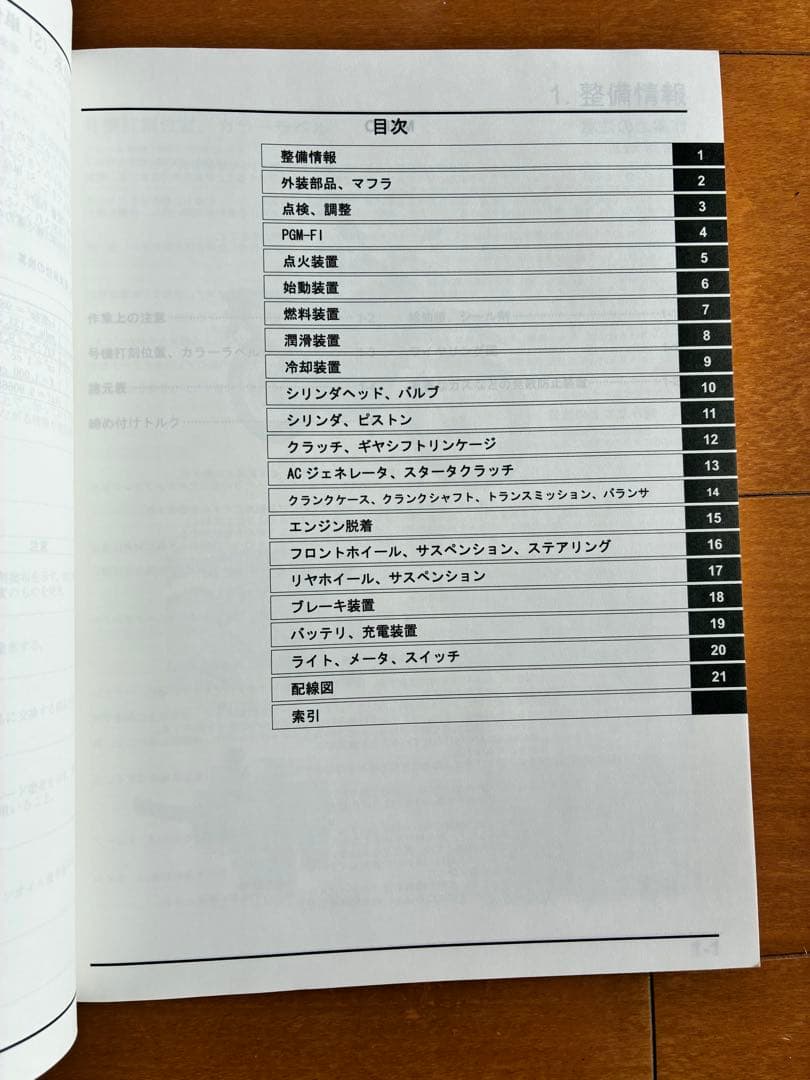 ホンダ CRF250L サービスマニュアル