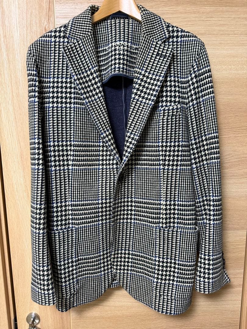 CIRCOLO(チルコロ)チェック柄 ストレッチジャケット/サイズ46