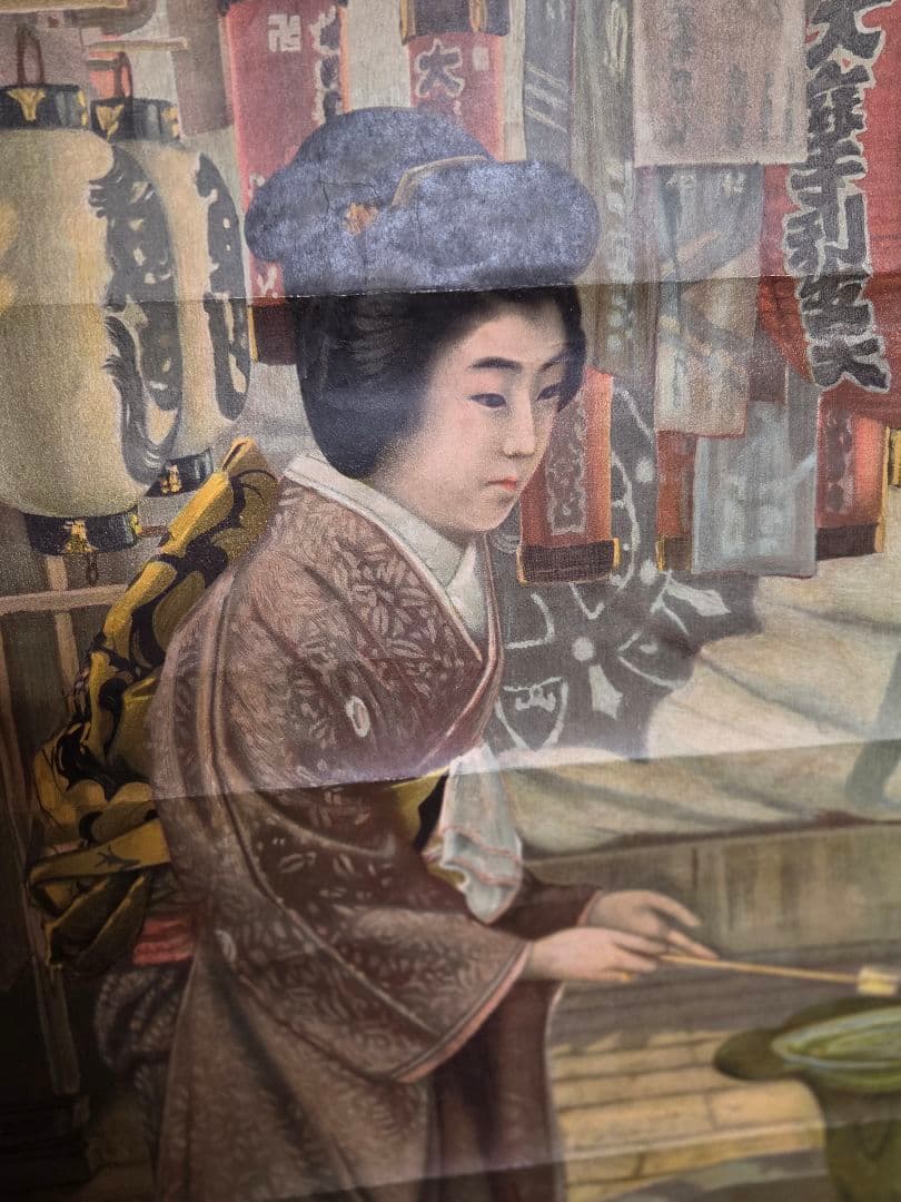 明治44年　東京朝日新聞ポスター　レトロ　115年前 、