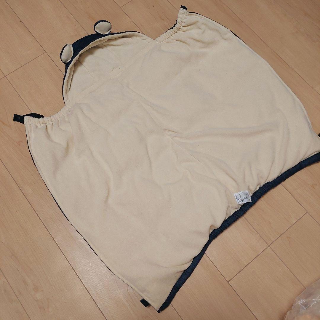 a.i.n ダウン コート ケープ マタニティ ネイビー M~Lサイズ