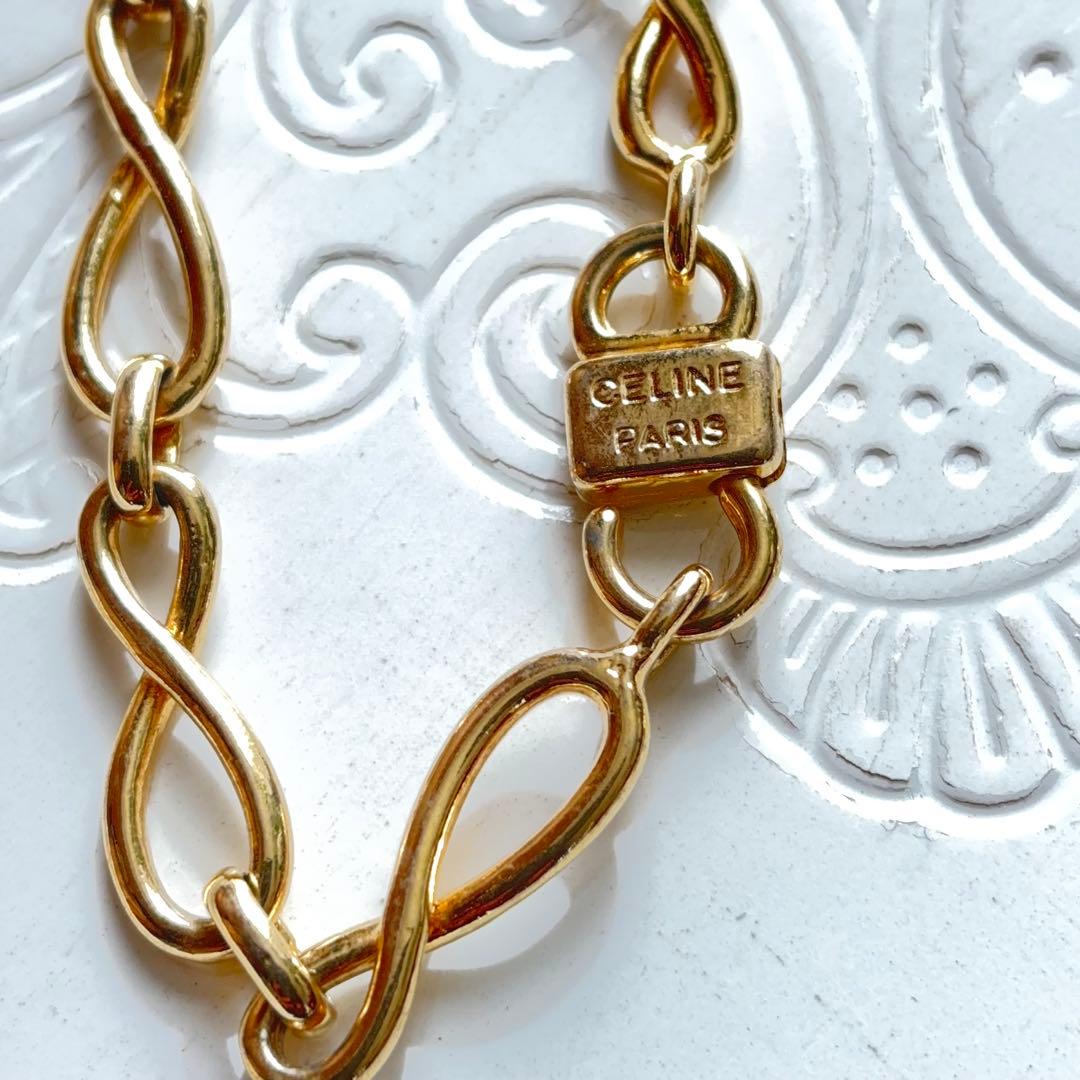 【希少】CELINE トリオンフ ゴールド チェーンネックレス80sヴィンテージ