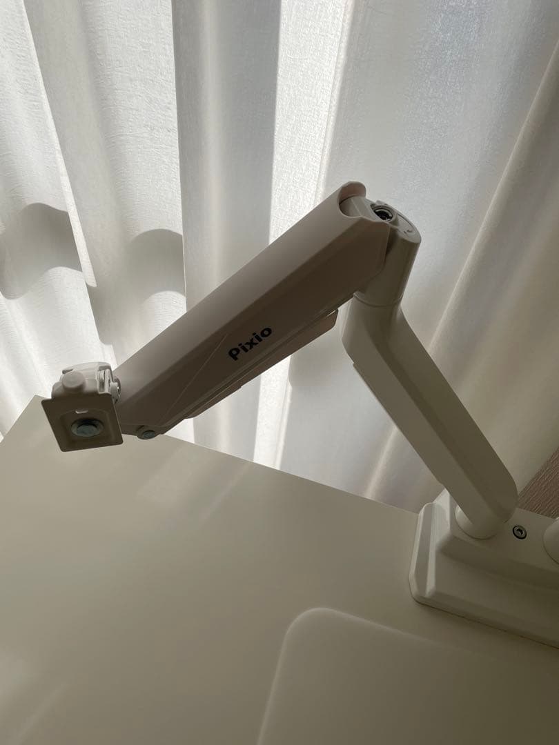 Pixio モニターアーム ホワイト デュアル 17-35インチ 白PS2D